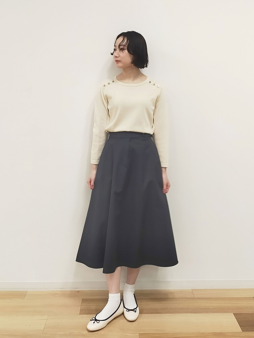 Cleric Collar Knit ワイドフィット MACKINTOSH PHILOSOPHY WOMEN