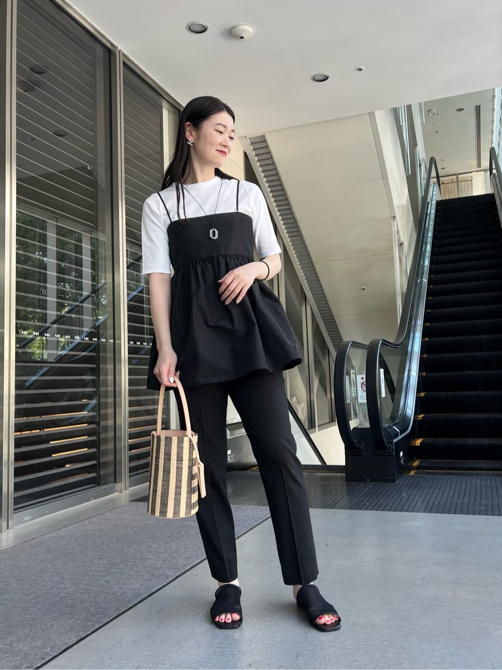 【コーディネートのポイント】
モノトーンでまとめてみました^_^