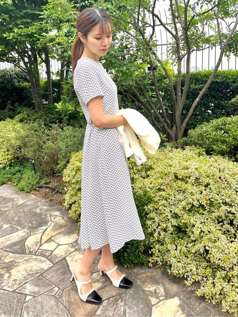 美品⭐️レステラ☆フラワープリントワンピース DRESSTERIOR｜【大人百花春号掲載 モデル美香さん着用】シアー