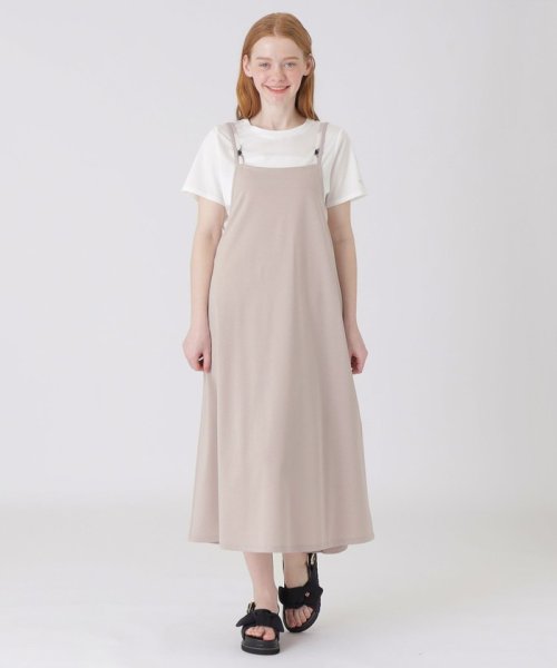 コットンライクポプリンケープカラードレス （ドレス）｜BLUE LABEL