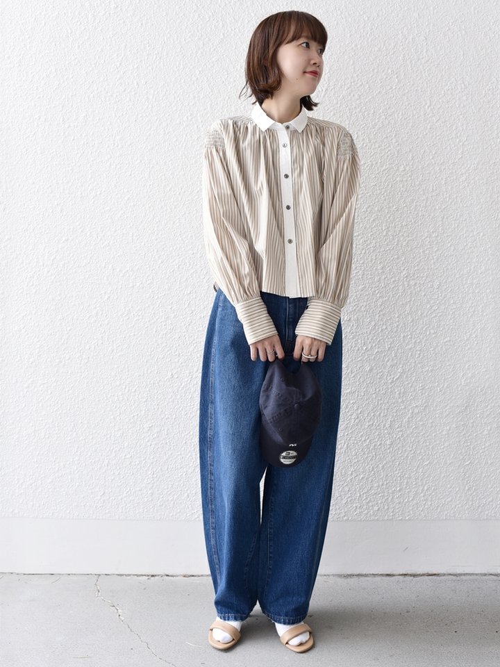 人気の"着丈が選べる"シリーズ！
ハイウエストデニムとの相性抜群のショート丈をチョイス♪
