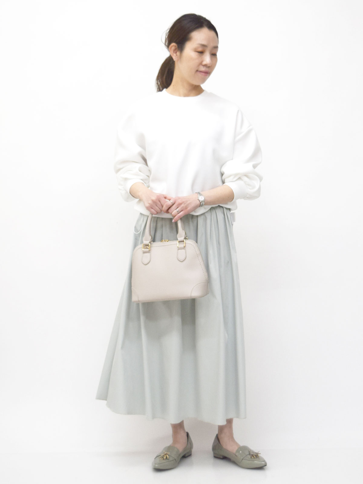 staff：156cm
着用サイズ：M