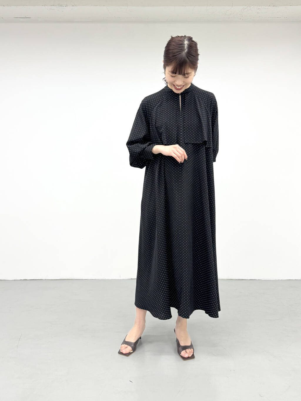 クリスチャンディオール ケープロングコート ポンチョ 9 M