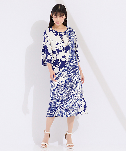 【リリアンビューティ】Lサイズ　パリ、リリアン・ビューティ社との提携によってスタート。 フレンチテイストをベースに、高級感と新鮮さをかねそなえたコンテンポラリーでシャープなエレガンスコーディネートを提案します。　モデル身長：166cm