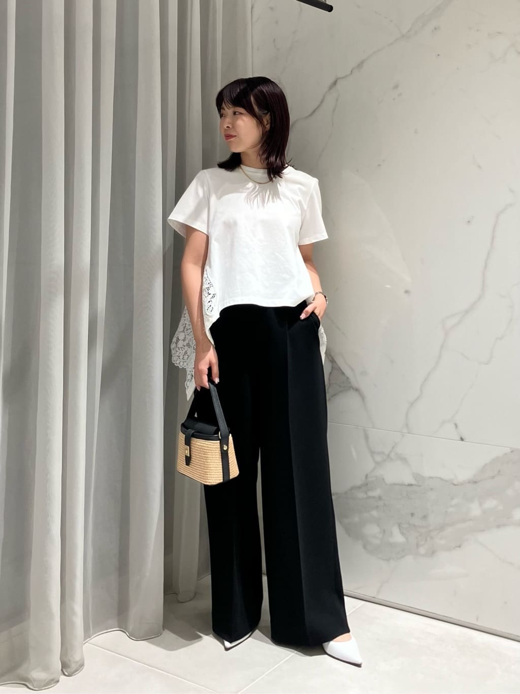 tシャツ 「LOULOU WILLOUGHBY」シアーレーシーパフプルオーバー レディース LOULOU WILLOUGHBY tシャツ 「LOULOU WILLOUGHBY」シアー
