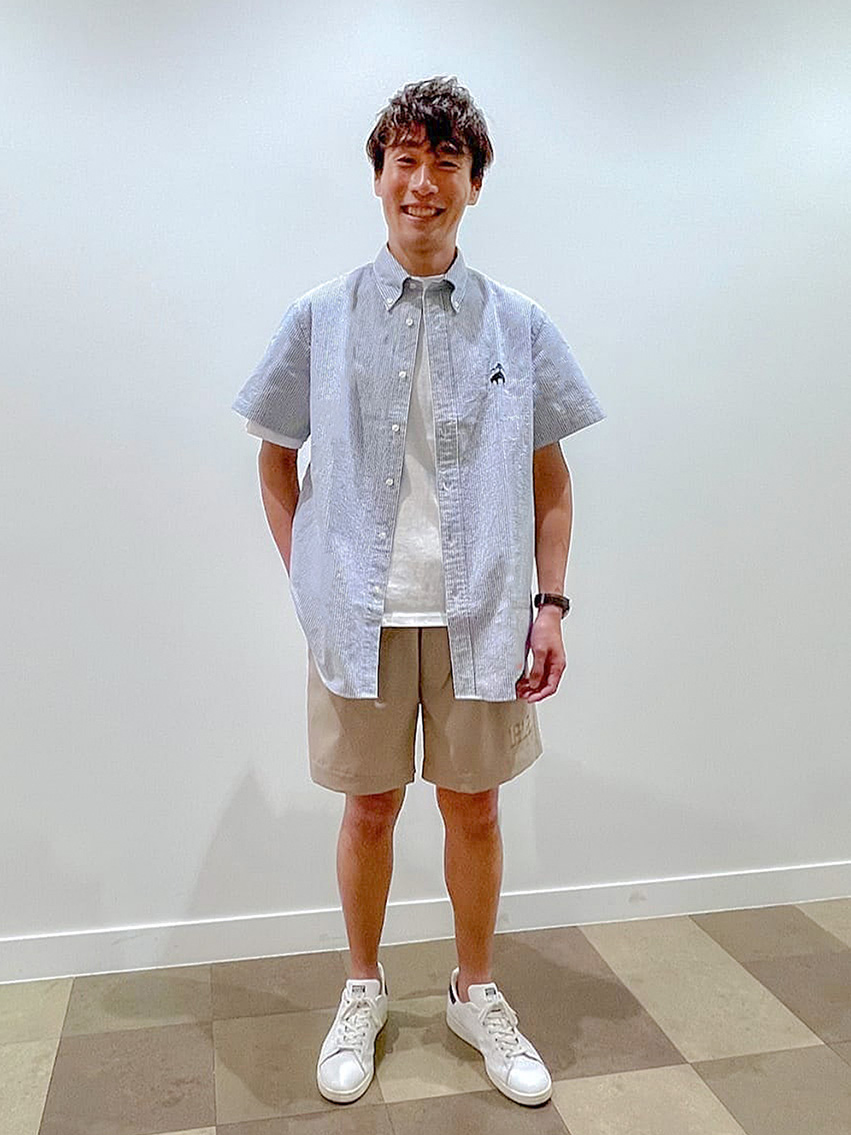 Brooks Brothers / ブルックス ブラザーズ 【Double B Collection】コットン　BBロゴ　マリナーストライプ　ヘビーウェイトTシャツ Double B Collection】コットン BBロゴ マリナーストライプ