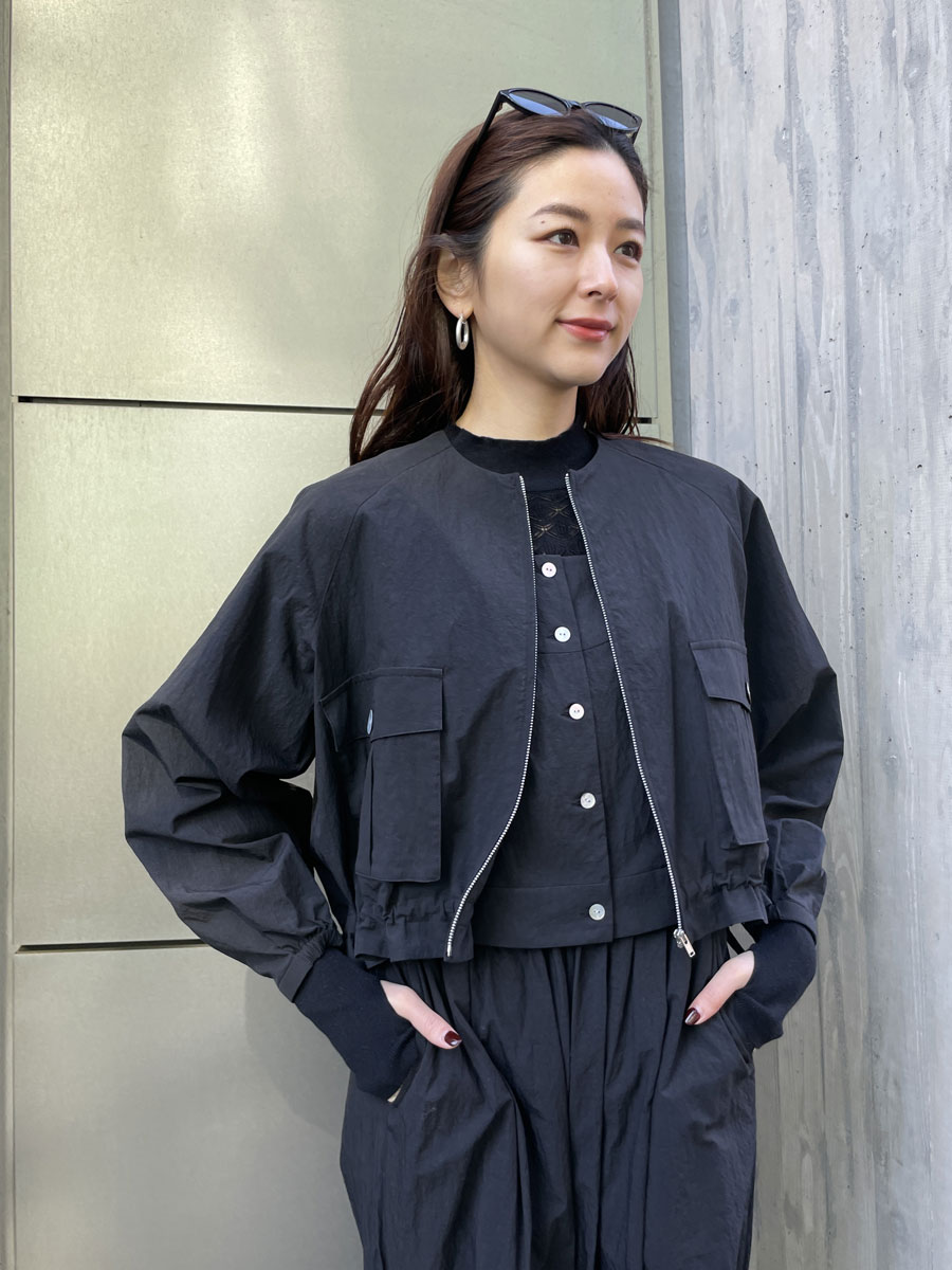 Shiny shirt zip up hoody （その他トップス）｜three dots