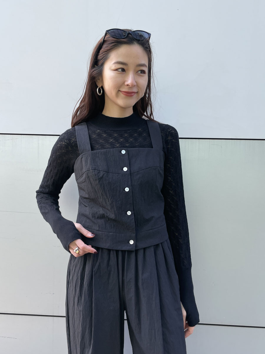 Shiny shirt zip up hoody （その他トップス）｜three dots