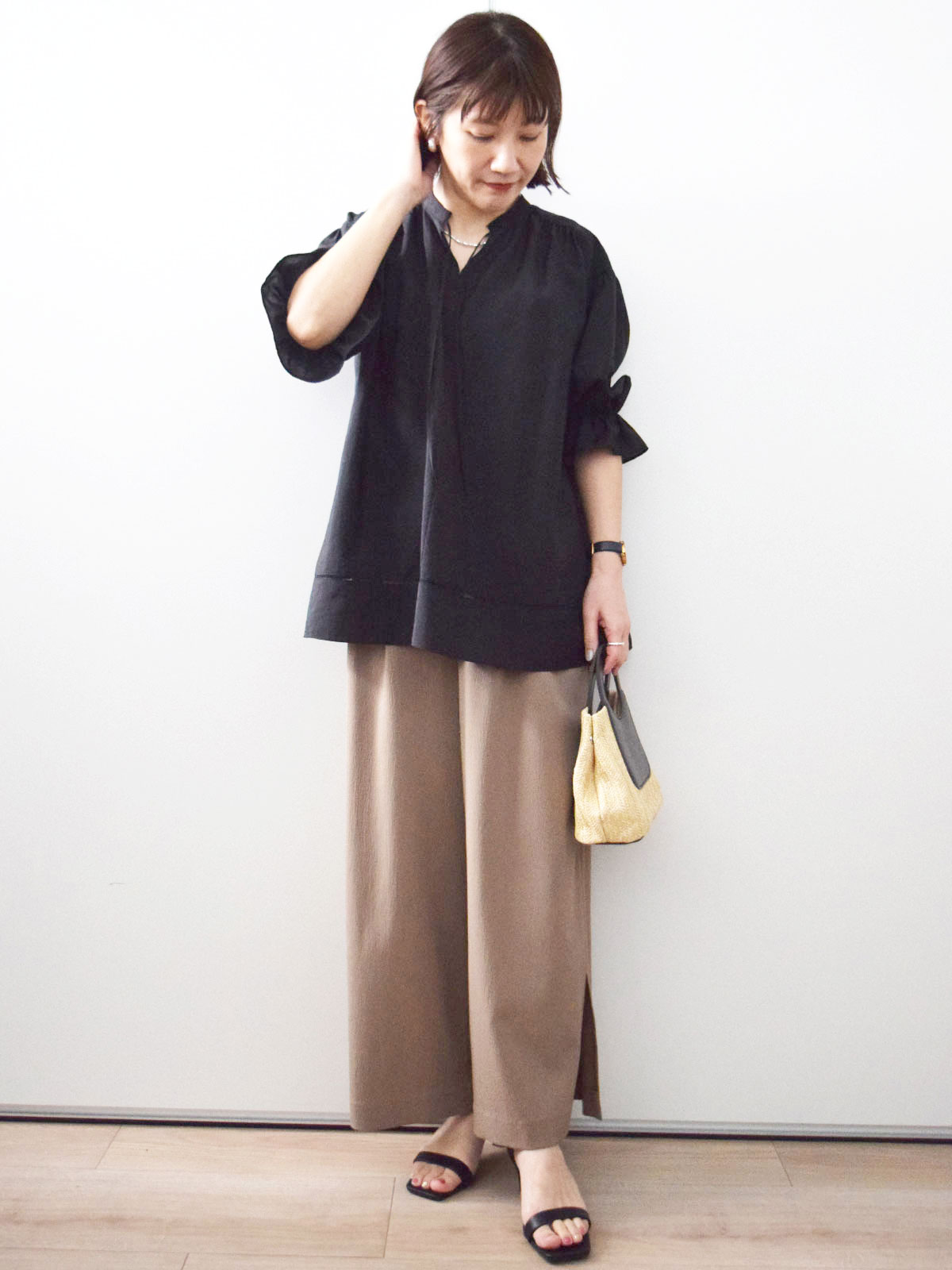 staff：163cm
着用サイズ：M