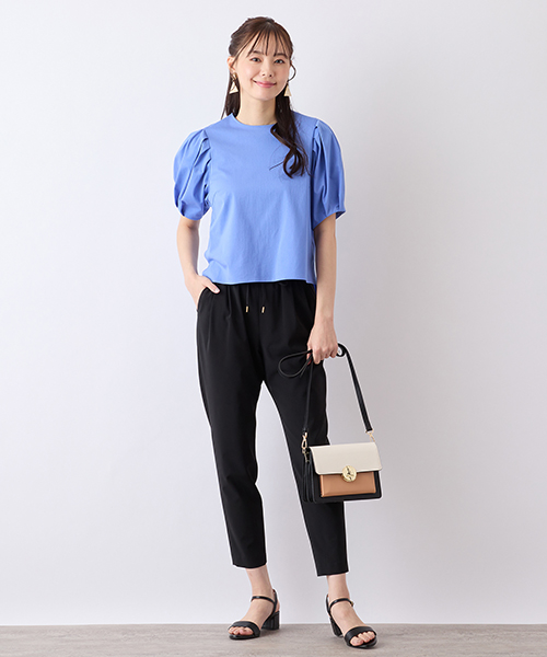 洗える】バンデーラ天竺ハイネックTシャツ／リリアンビューティ エクラ