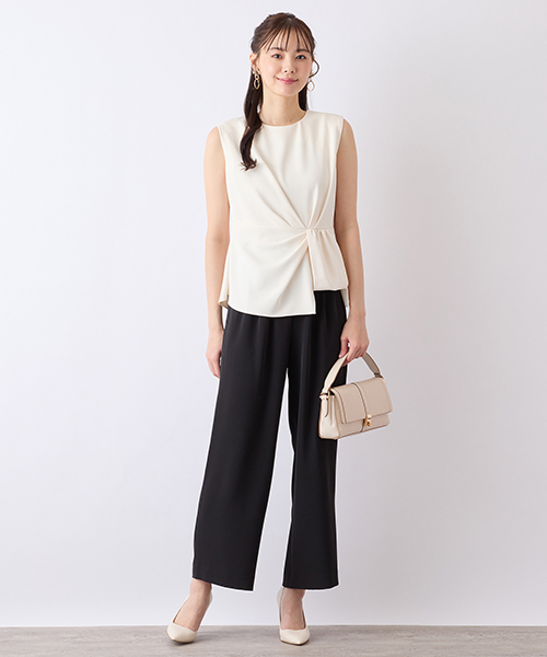 Charme par Eclat】ウォッシャブル両面起毛 センタープレス