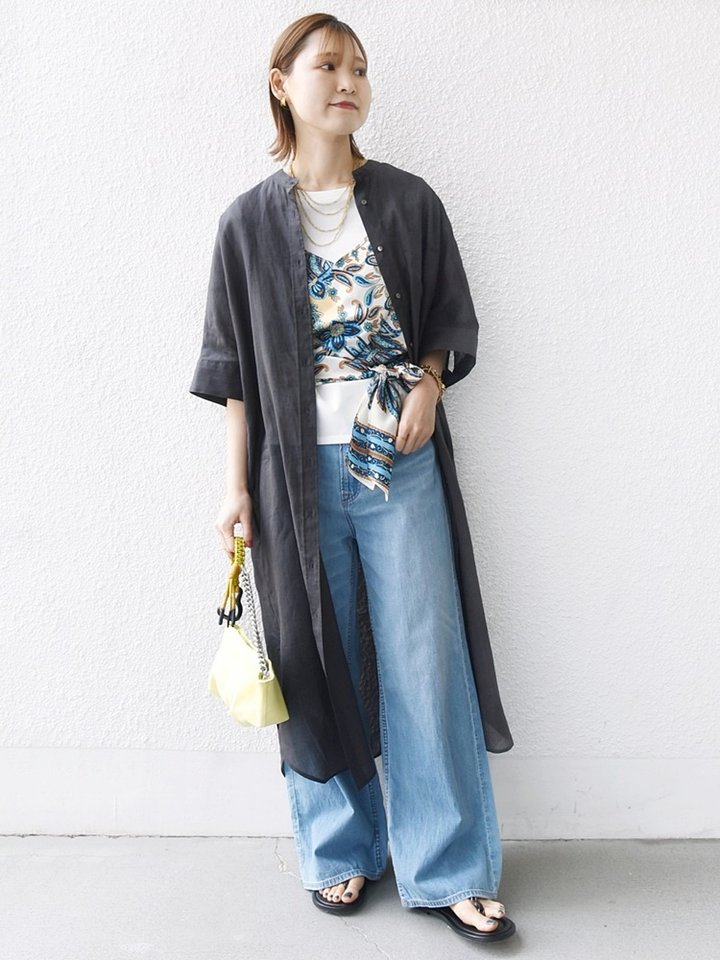 セール】 SHIPS Primary Navy Label:ストレートデニム （デニム