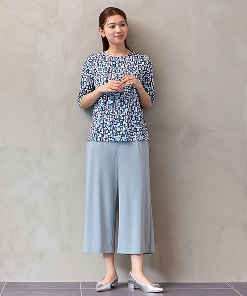 【洗える】Lobin エッフェル塔柄Tシャツ 洗える】Lobin エッフェル塔柄Tシャツ｜ジュニアーオンライン