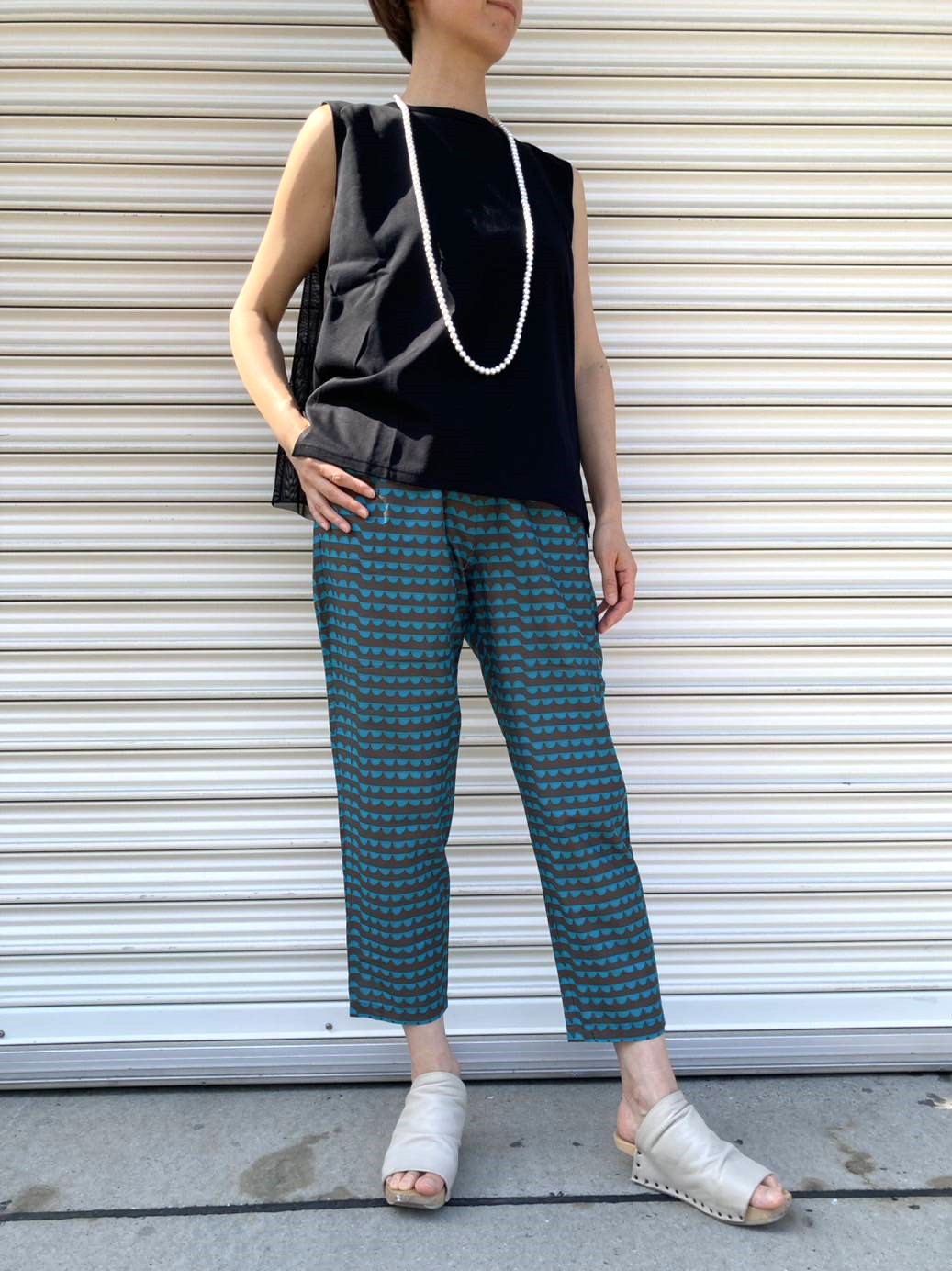 新品‼️ LOISIR    グランジコットン2タックパンツ セール】 コットンリネンサージ2タックパンツ （その他パンツ