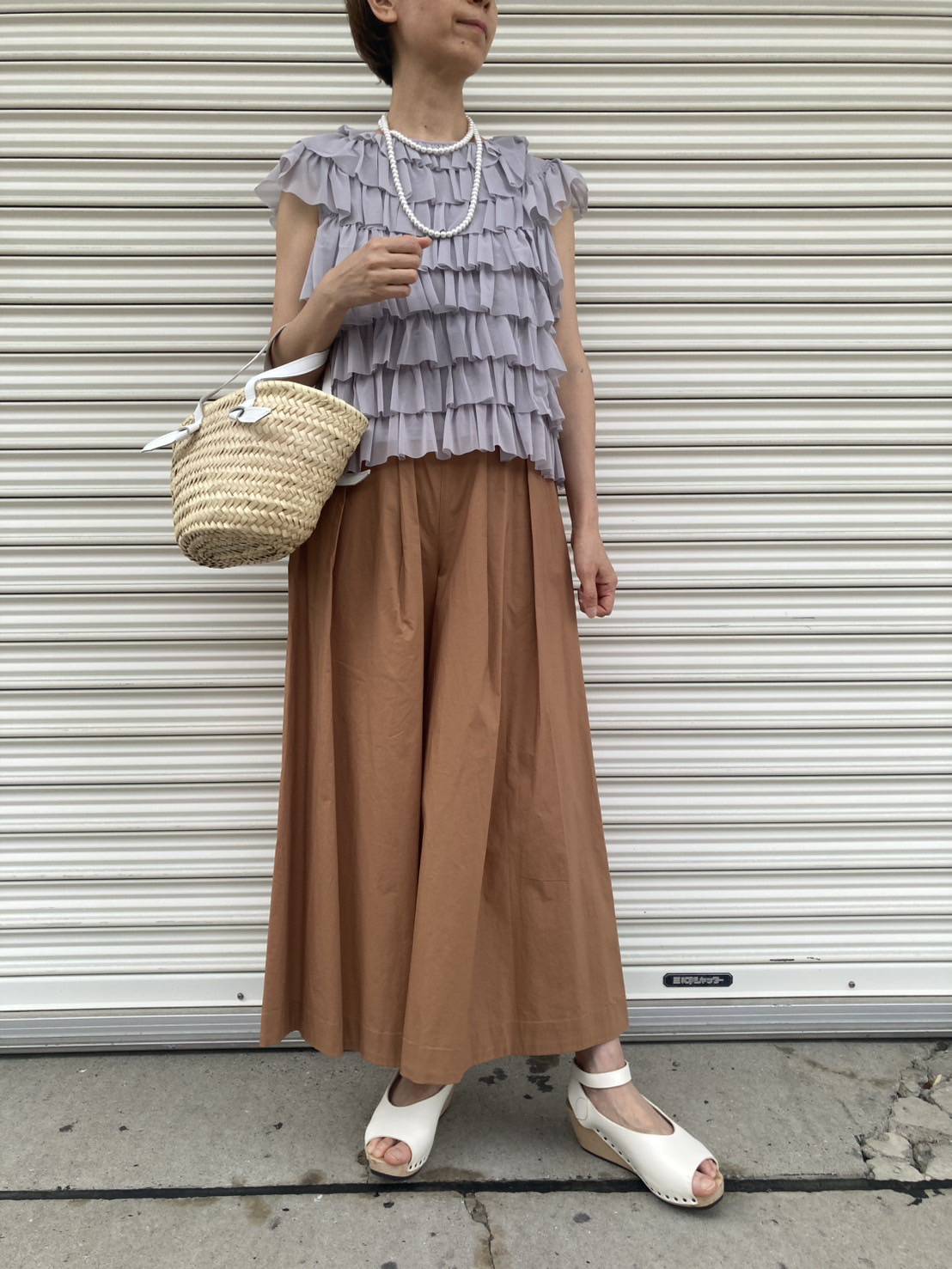 セール】 コットンリネンサージ2タックパンツ （その他パンツ