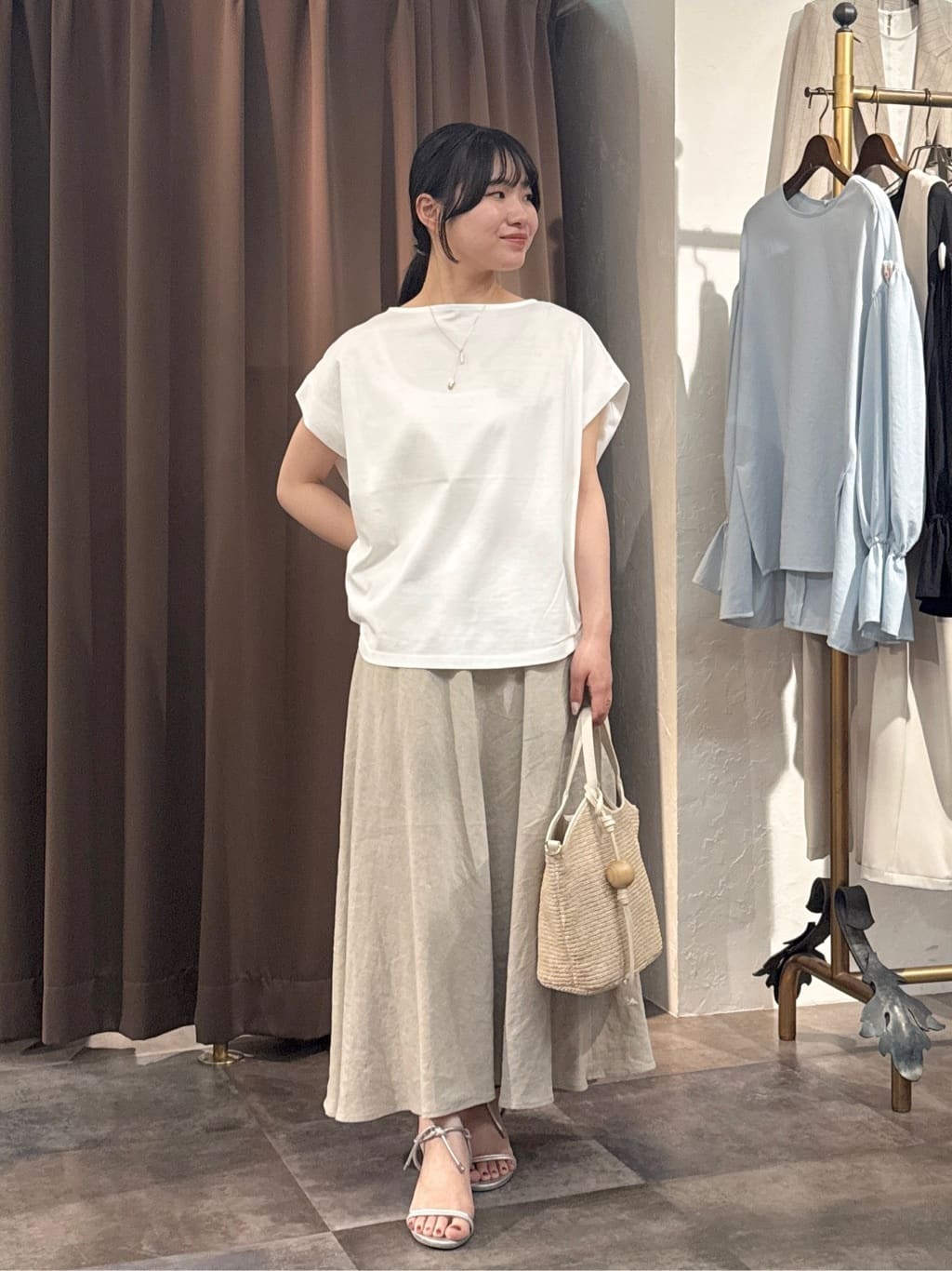 セール】 コットンレーススカート （ロング・マキシ丈スカート