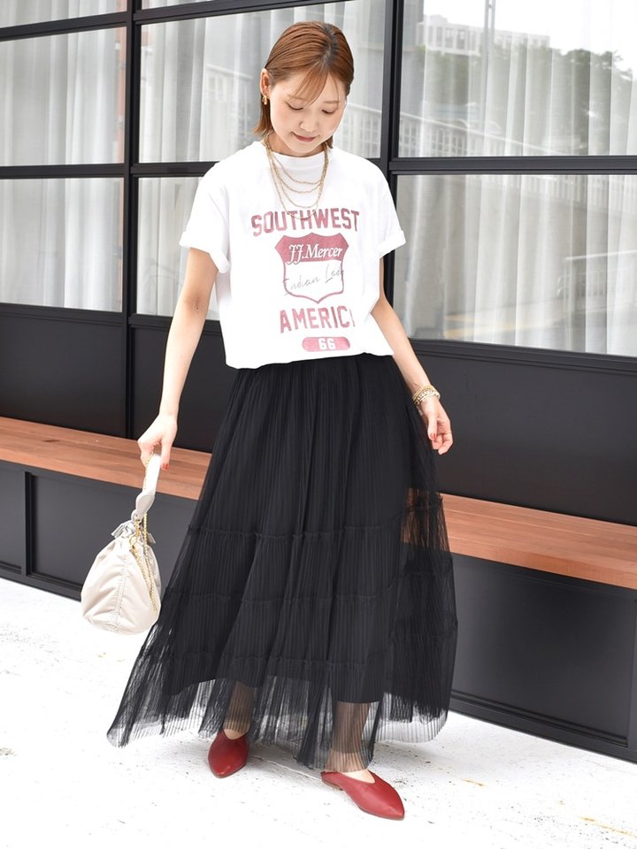 SHIPS for women / シップスウィメン 〈手洗い可能〉ストレッチ チュール ロング スリーブ TEE 手洗い可能〉ストレッチ チュール ロング スリーブ TEE （T