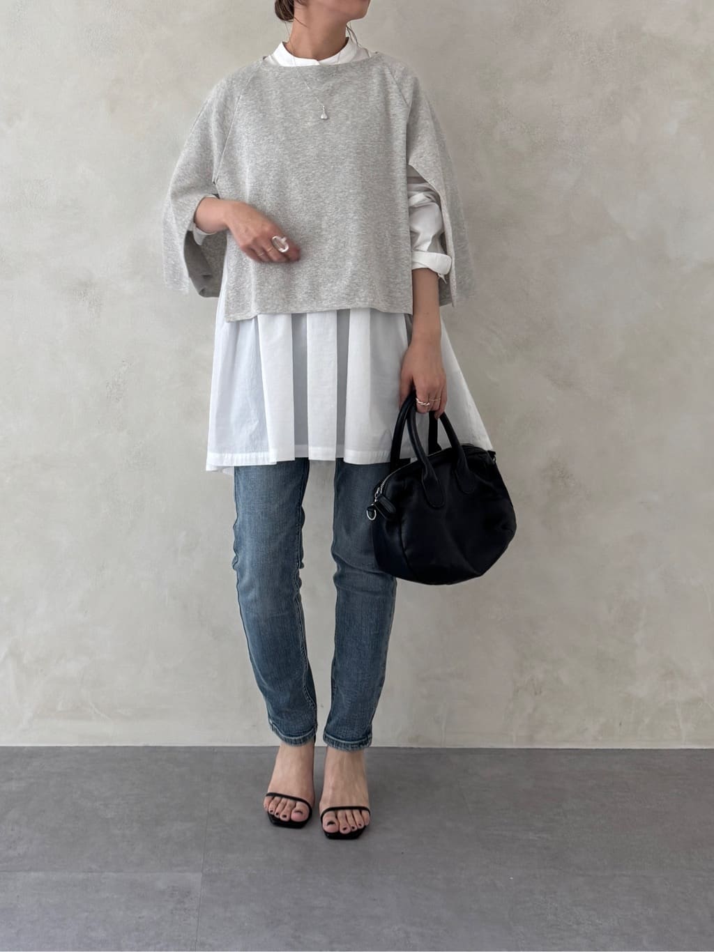 BEARDSLEY リネンワイドパンツ 紺 デニム風 デニム風ワイドパンツ （その他パンツ）｜BEARDSLEY