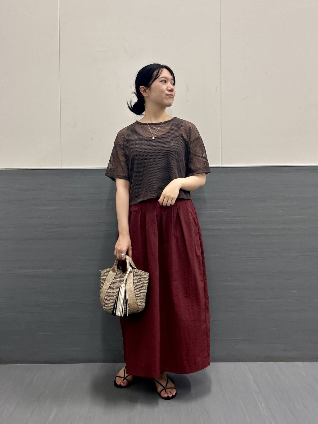 F by ROSSO　フラワー刺繍5分袖Tシャツ F by ROSSO フラワー刺繍5分袖Tシャツ[RAA5-21Y507]｜URBAN