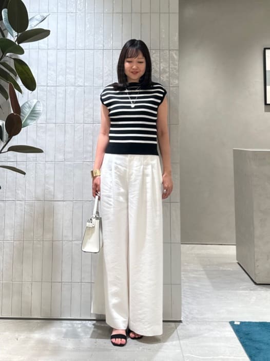 ニット セーター 「LOULOU WILLOUGHBY」ショルダーレース釦プルオーバー レディース LOULOU WILLOUGHBY】ショルダーレース釦プルオーバー