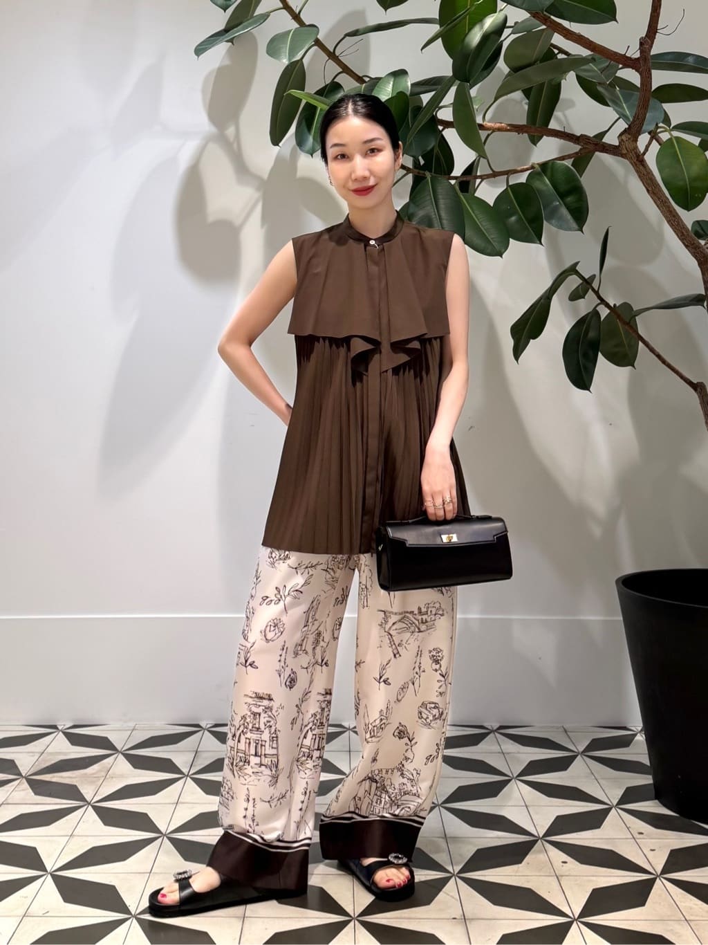 SCAPA Lサイズ / スキャパエルサイズ 【ＷＥＢ限定】Liberty Printパッチワーク３ブラウス WEB限定】Liberty Printパッチワーク3ブラウス｜ブラウス