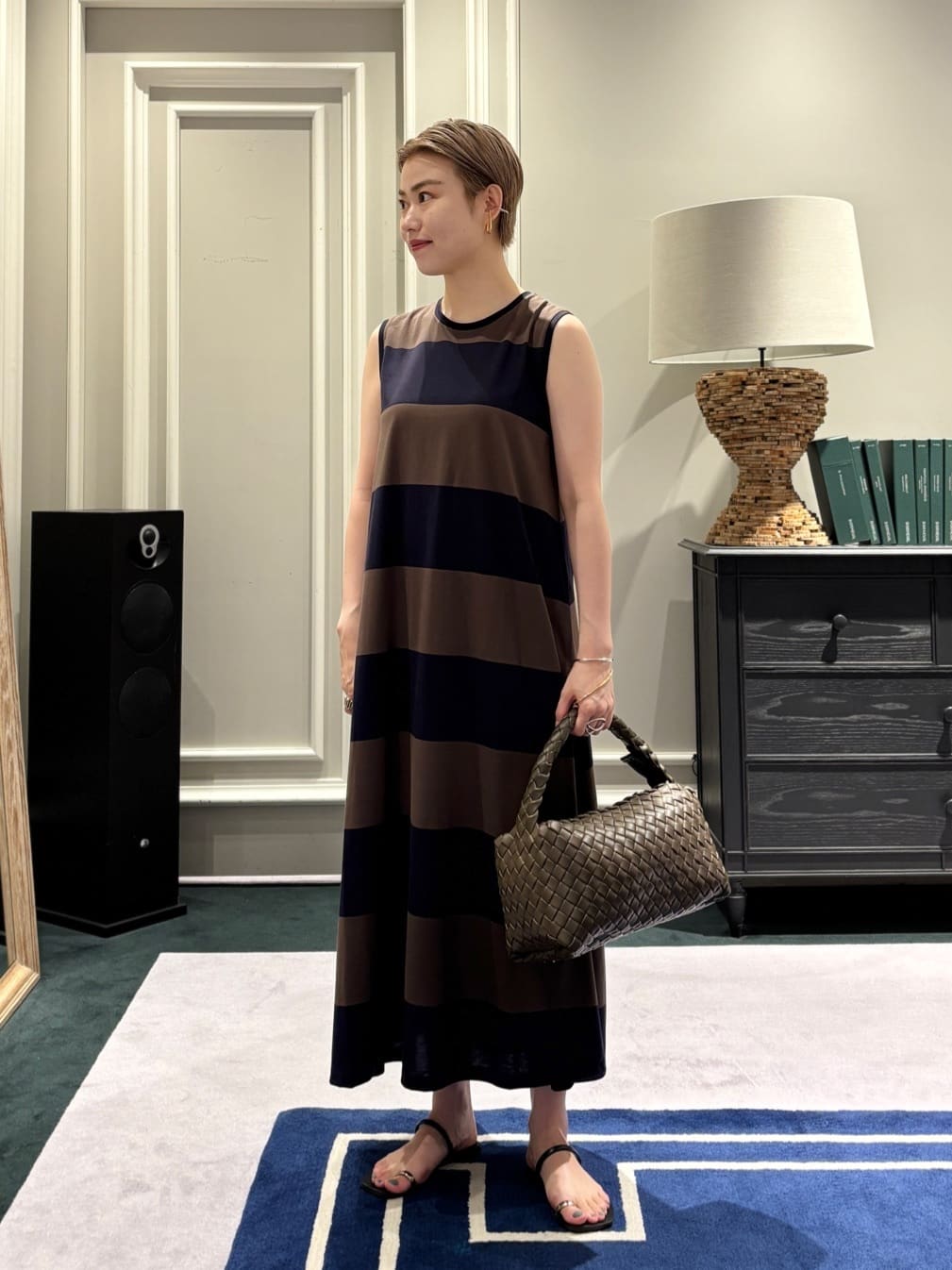 ロングワンピース　リーマシュー SLY | PLEATS BELTED ロングワンピース (ワンピース(ロング