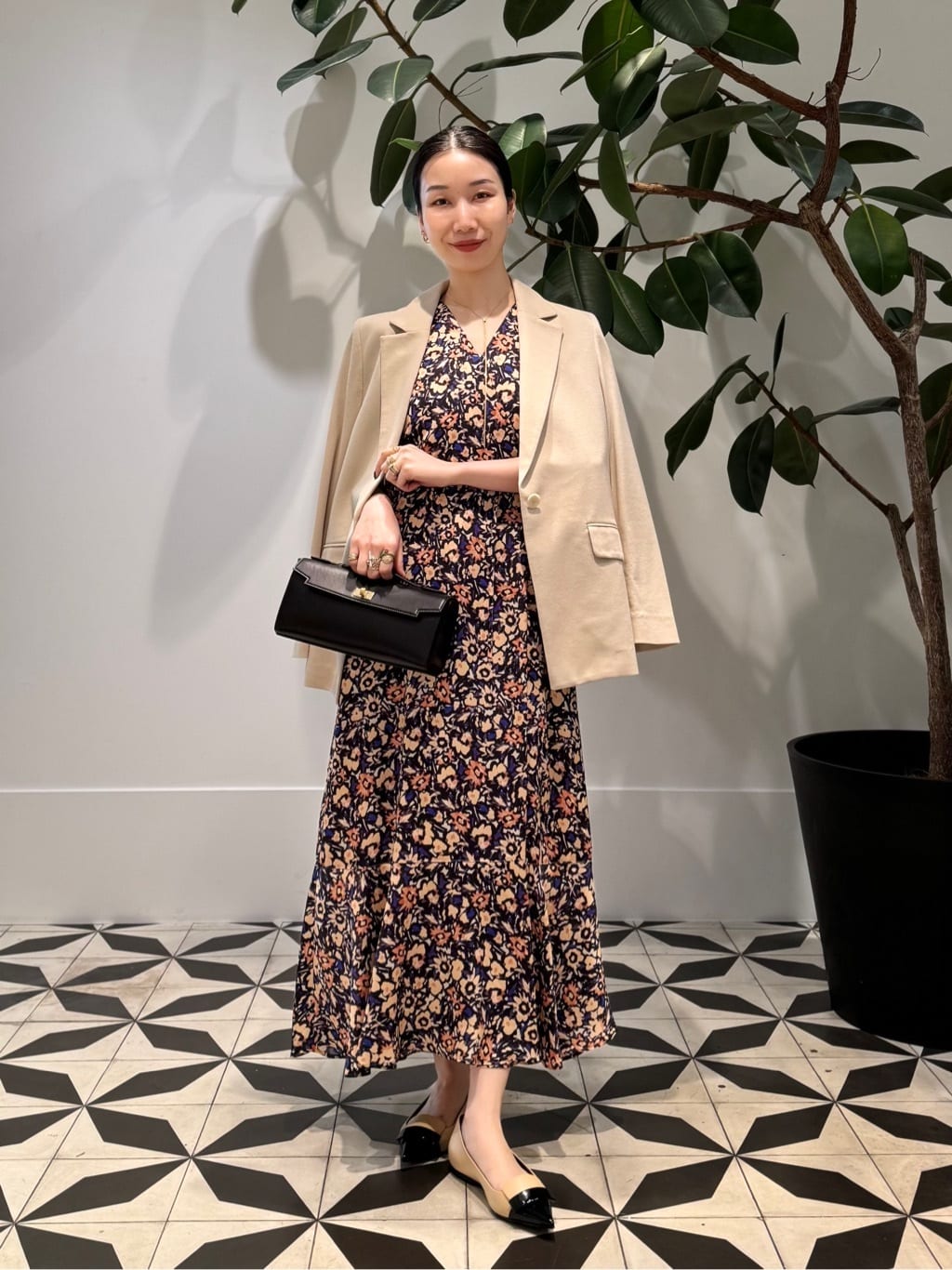 Blumarine ブルマリーン　リネンジャケット　42 ハードマンズリネンテーラードジャケット 93 ブルー【Fleur de
