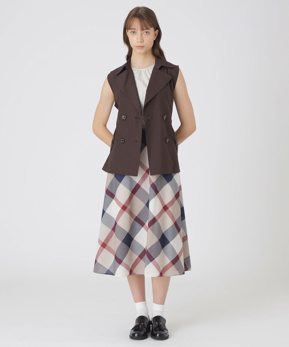 ブルーレーベルクレストブリッジ　ハイマルチピーチタフタダウンベスト　ブラック BLUE LABEL / BLACK LABEL CRESTBRIDGE｜【一部店舗限定】ハイ