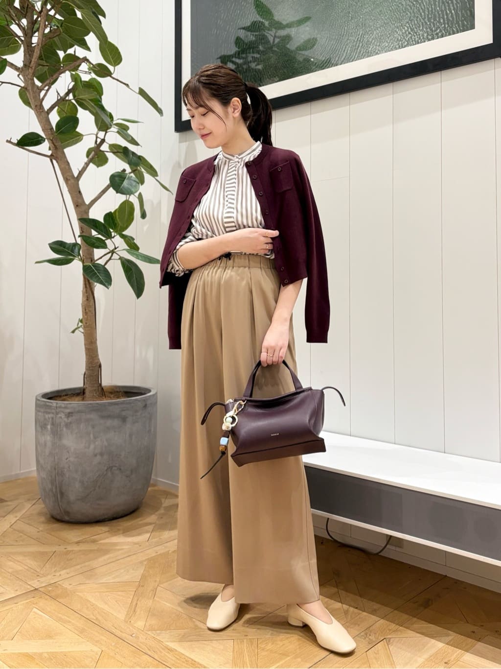 トゥモローランド BALLSEY ラメコーデュロイ トップス ブラウン タグ付き トゥモローランド BALLSEY ラメコーデュロイ トップス ブラウン