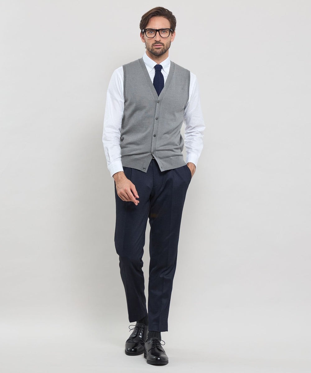 未使用に近い マッキントッシュロンドン リリヤーンニットベストL 未使用に近い マッキントッシュロンドン リリヤーンニットベストL