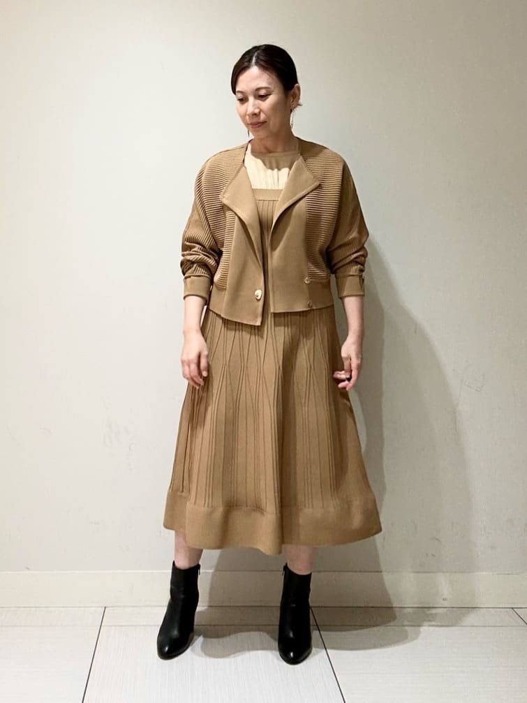 【美品】エポカ　キュプラベーシック　ニットカーディガン　ベージュ セール】 キュプラベーシック ニットカーディガン （ニット