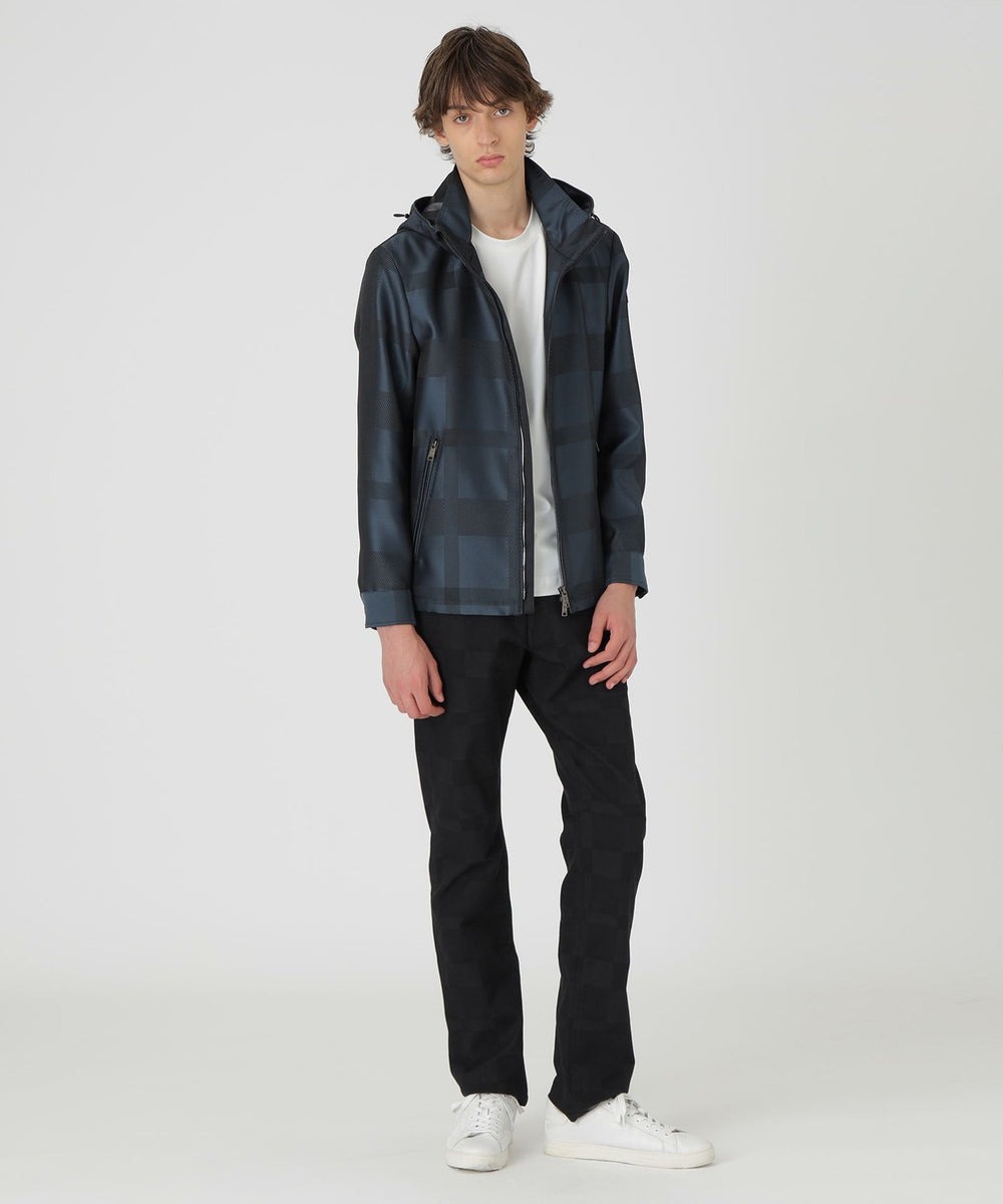 クレストブリッジチェックリバーシブルダンボールコーディガン