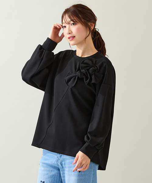 人気のため追加】パールスタッズカーブデニム （デニムパンツ