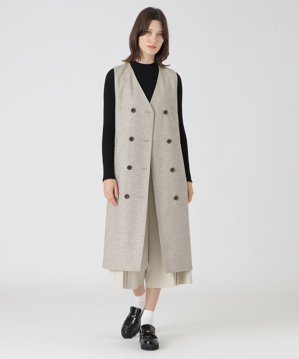 【ブルーレーベルクレストブリッジ】フロントポケットパーシャルチェックドレス フロントポケットパーシャルチェックドレス（ドレス）｜BLUE