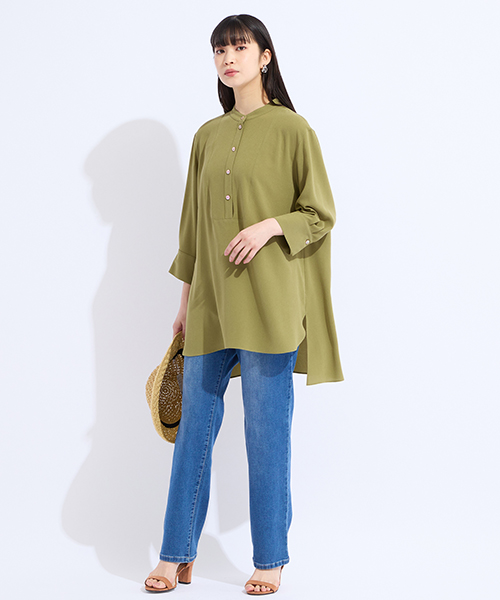 【リリアンビューティ】M～4Lサイズ　高級感と新鮮さをかねそなえたコンテンポラリーでシャープなエレガンスコーディネートを提案します。　