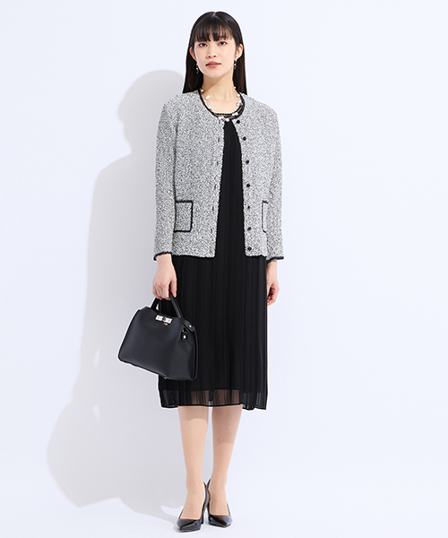 【リリアンビューティ】M～4Lサイズ　高級感と新鮮さをかねそなえたコンテンポラリーでシャープなエレガンスコーディネートを提案します。　