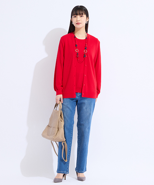 【M～4Lサイズ】　高級感と新鮮さをかねそなえたコンテンポラリーでシャープなエレガンスコーディネートを提案します。　