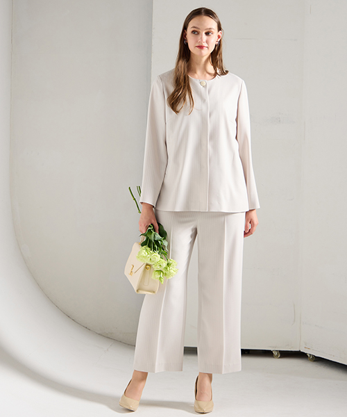 【M～4Lサイズ】　高級感と新鮮さをかねそなえたコンテンポラリーでシャープなエレガンスコーディネートを提案します。　