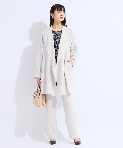 【M～4Lサイズ】　高級感と新鮮さをかねそなえたコンテンポラリーでシャープなエレガンスコーディネートを提案します。　