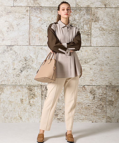 【M～4Lサイズ】　高級感と新鮮さをかねそなえたコンテンポラリーでシャープなエレガンスコーディネートを提案します。　