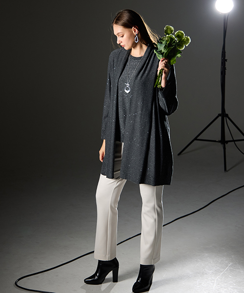 【M～4Lサイズ】　高級感と新鮮さをかねそなえたコンテンポラリーでシャープなエレガンスコーディネートを提案します。　