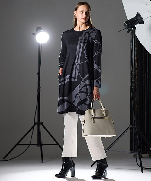 【M～4Lサイズ】　高級感と新鮮さをかねそなえたコンテンポラリーでシャープなエレガンスコーディネートを提案します。　