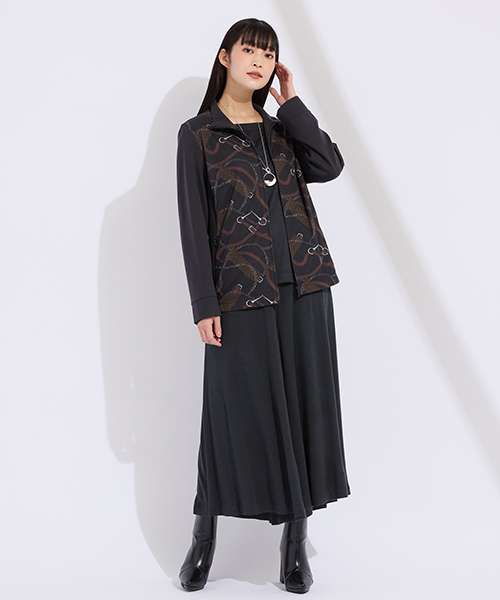 【M～4Lサイズ】　高級感と新鮮さをかねそなえたコンテンポラリーでシャープなエレガンスコーディネートを提案します。　