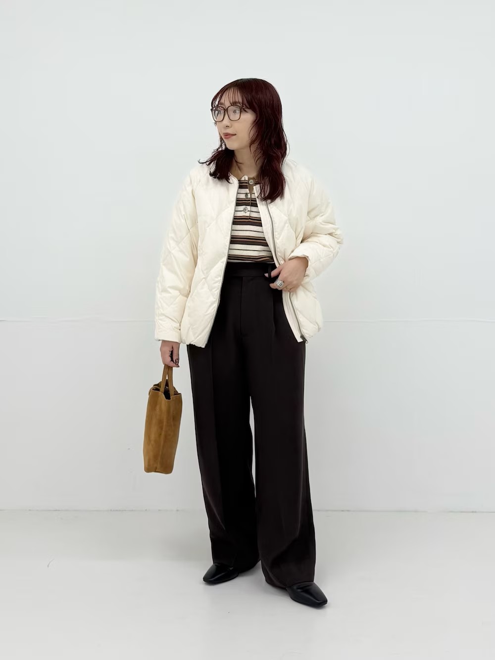 ・アウター
毎年大人気のコクーンキルティングダウン。
Sサイズを着用しております！
軽くて暖かいので、今年のアウターお悩みの方は是非◎