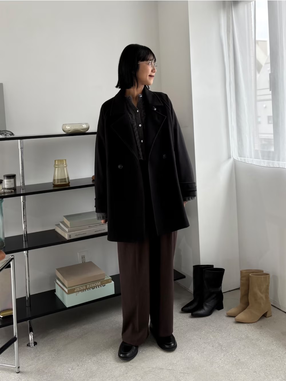 フリンジのニットが可愛くてお気に入り。