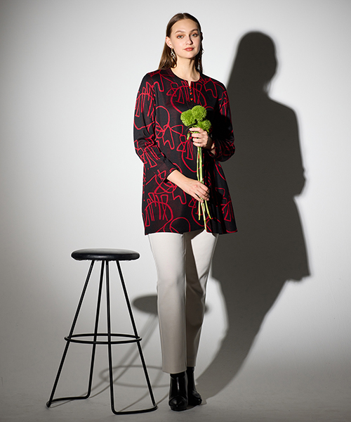 【M～4Lサイズ】　高級感と新鮮さをかねそなえたコンテンポラリーでシャープなエレガンスコーディネートを提案します。　