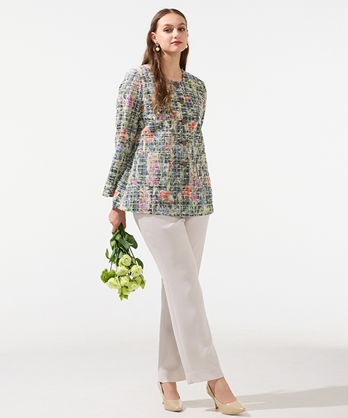 【M～4Lサイズ】　高級感と新鮮さをかねそなえたコンテンポラリーでシャープなエレガンスコーディネートを提案します。　