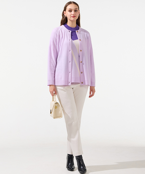 【M～4Lサイズ】　高級感と新鮮さをかねそなえたコンテンポラリーでシャープなエレガンスコーディネートを提案します。　