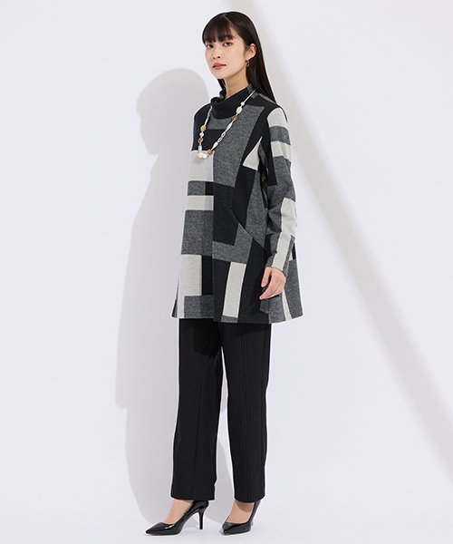 【M～4Lサイズ】　高級感と新鮮さをかねそなえたコンテンポラリーでシャープなエレガンスコーディネートを提案します。　