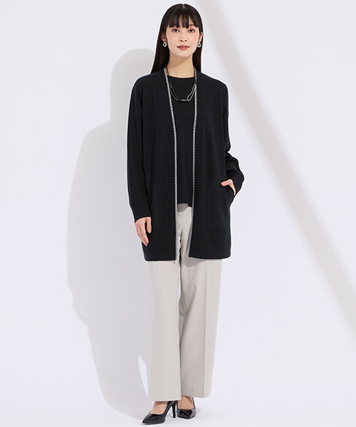 【M～4Lサイズ】　高級感と新鮮さをかねそなえたコンテンポラリーでシャープなエレガンスコーディネートを提案します。　